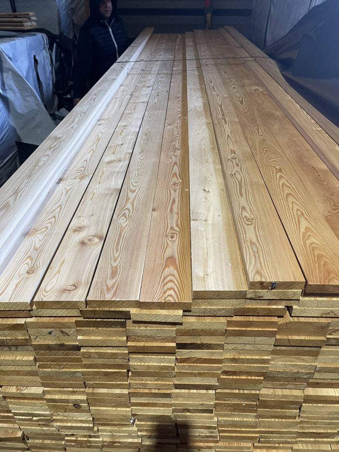 Siberian Larch Board on board/ PAR Cladding Boards 28mm, 22mm x 95mm, 120mm, 145mm x 3m, 4m and 6m lengths