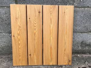 Timber Cladding - Siberian Larch Rounded Edge - A Grade - colour Solid Wood Fencing