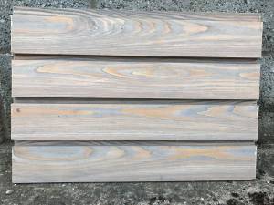 Timber Cladding - Siberian Larch TGV - A Grade - Remmers finish Pebble Grey Colour Solid Wood Fencing
