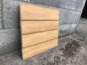 Timber Cladding - Siberian Larch Shadow Gap - A Grade - Remmers finish Ivory Colour Solid Wood Fencing