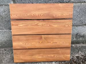 Timber Cladding - Siberian Larch Shadow Gap - A Grade - Remmers finish Cedar Redwood Colour Solid Wood Fencing
