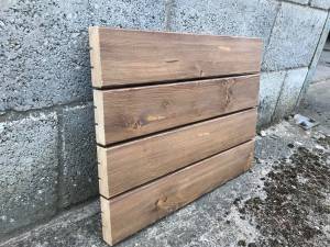 Timber Cladding - Siberian Larch Rounded Edge - A Grade - Remmers finish Light Brown Colour Solid Wood Fencing