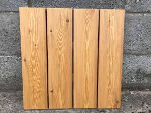 Timber Cladding - Siberian Larch RainScreen - A Grade - Remmers finish Ivory Colour Solid Wood Fencing