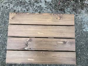 Timber Cladding - Siberian Larch Rounded Edge - A Grade - Remmers finish Light Brown Colour Solid Wood Fencing