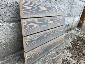 Timber Cladding - Siberian Larch Rounded Edge - A Grade - Remmers finish Ebony Colour Solid Wood Fencing