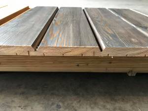 Timber Cladding - Siberian Larch ShipLap - A Grade - Remmers finish Ebony Colour Solid Wood Fencing