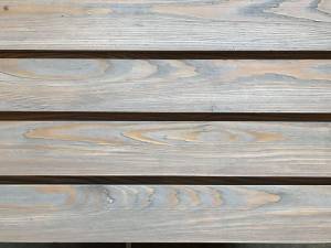 Timber Cladding - Siberian Larch Rain Screen - A Grade - Remmers finish Pebble Grey Colour Solid Wood Fencing