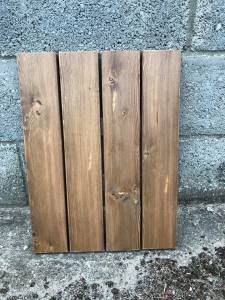 Timber Cladding - Siberian Larch Rounded Edge - A Grade - Remmers finish Light Brown Colour Solid Wood Fencing
