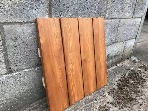 Timber Cladding - Siberian Larch Rounded Edge - A Grade - Remmers finish Cedar Redwood Colour Solid Wood Fencing