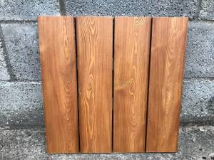 Timber Cladding - Siberian Larch Rounded Edge - A Grade - Remmers finish Cedar Redwood Colour Solid Wood Fencing
