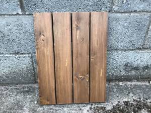 Timber Cladding - Siberian Larch Rounded Edge - A Grade - Remmers finish Light Brown Colour Solid Wood Fencing