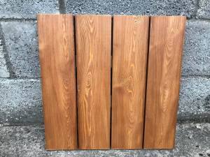 Timber Cladding - Siberian Larch Board on Board - A Grade - Remmers finish Cedar Redwood Colour Solid Wood Fencing