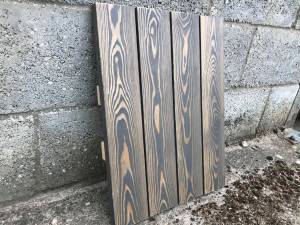 Timber Cladding - Siberian Larch Rounded Edge - A Grade - Remmers finish Ebony Colour Solid Wood Fencing