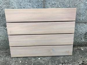 Timber Cladding - Siberian Larch Rounded Edge - A Grade - Remmers finish Pebble Grey Colour Solid Wood Fencing