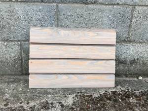 Timber Cladding - Siberian Larch Shadow Gap - A Grade - Remmers finish Pebble Grey Colour Solid Wood Fencing