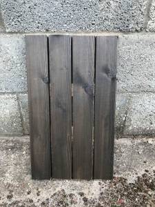 Timber Cladding - Siberian Larch RainScreen - A Grade - Remmers finish Charcoal Colour Solid Wood Fencing