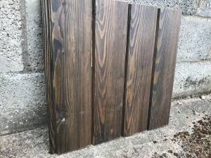 Timber Cladding - Siberian Larch ShipLap - A Grade - Remmers finish Ebony Colour Solid Wood Fencing
