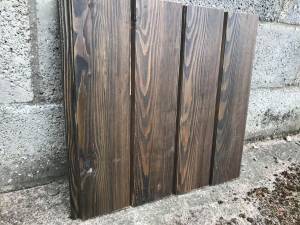 Timber Cladding - Siberian Larch Shadow Gap - A Grade - Remmers finish Ebony Colour Solid Wood Fencing