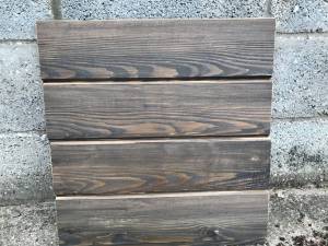 Timber Cladding - Siberian Larch Shadow Gap - A Grade - Remmers finish Ebony Colour Solid Wood Fencing