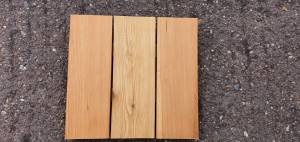 Siberian Larch Timber Decking - A Grade - Smooth 28 mm Thick Ivory colour