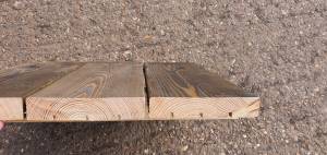 Remmers Oil Finished Siberian Larch Timber Decking - A Grade - Smooth 22 mm Thick Ebony Colour