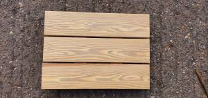 Siberian Larch Timber Decking - A Grade - Smooth 28 mm Thick Pebble Grey colour