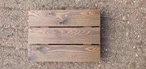 Remmers oiled Siberian Larch Timber Decking - A Grade - Smooth 45 mm Thick Charcoal Colour
