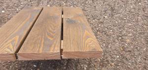 Siberian Larch Timber Decking - A Grade - Smooth 28 mm Thick Charcoal colour