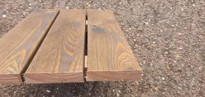 Remmers oiled Siberian Larch Timber Decking - A Grade - Smooth 45 mm Thick Charcoal Colour