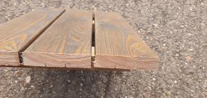 Remmers Oil Finished Siberian Larch Timber Decking - A Grade - Smooth 22 mm Thick Charcoal Colour