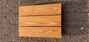 Remmers oiled Siberian Larch Timber Decking - A Grade - Smooth 45 mm Thick Cedar Redwood Colour