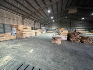 Solid Wood Fencing Stock Image