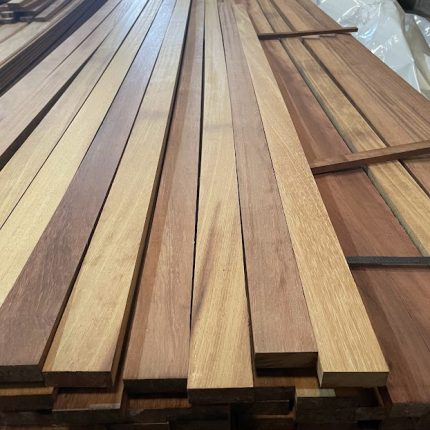 Premium Grade Iroko Contemporary Fence Slats 22x60mm