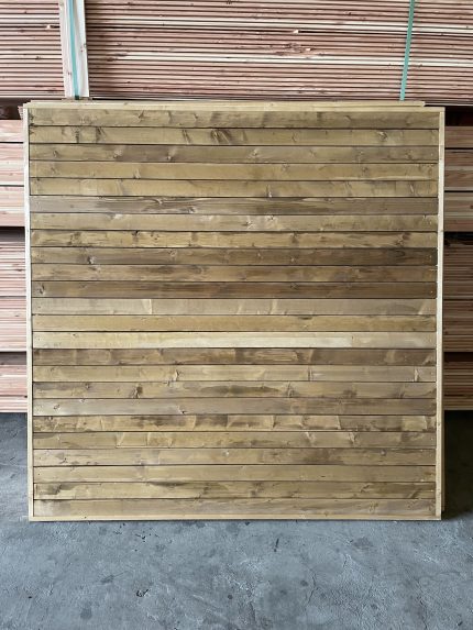SLATTED FENCING PANELS TREATED SOLID TIMBER
